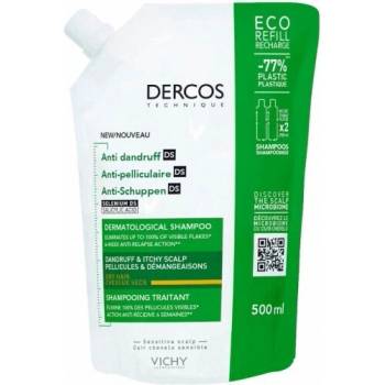 Vichy Шампоан против пърхот за суха коса, Vichy Dercos Anti-Dandruff Shampoo Dry Hair Eco Refill 500 ml