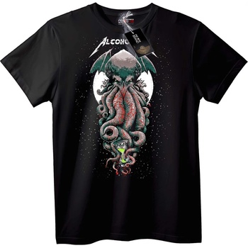 NOONEBRAND METALLICA Alcohollica Тениска Алкохолен Cthulhu - XS, Black