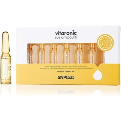 Snp Lab Prep Vitaronic SOS Ampoule, aмпули за лице с витамини B, C, D, E и хиалуронова киселина (8809550641280)