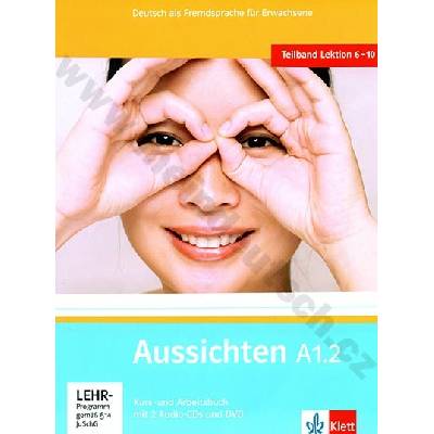 Aussichten A1.2 nemecká učebnica s pracovným zošitom vr. 2 audio CD a 1 DVD lekce 6 10