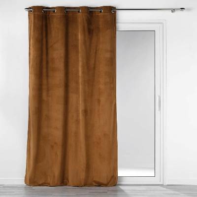 Hnedý menčestrový záves 140x260 cm Casual – douceur d'intérieur
