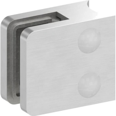 Feldmann 1133-V2A - nerezový držiak skla na rúrku pr. 33,7 mm - model 11, AISI 304 brus, pre nerezové zábradlie