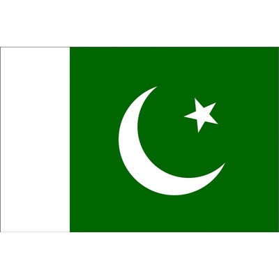 Pakistan vlajka - 150 x 225 cm - tunel, karabína