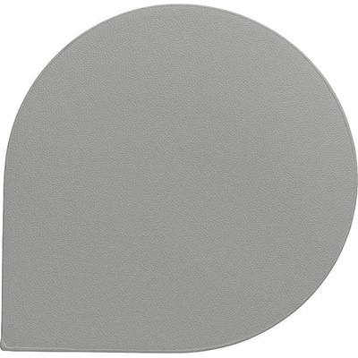 KELA Podtácek EDEL PU kůže 4ks světle šedá 10,0x10,0x0,17cm KL-12666