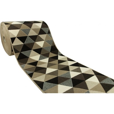 Nej-koberce Luna 503430/97911 Trojúhelníky hnědý metráž 90 cm