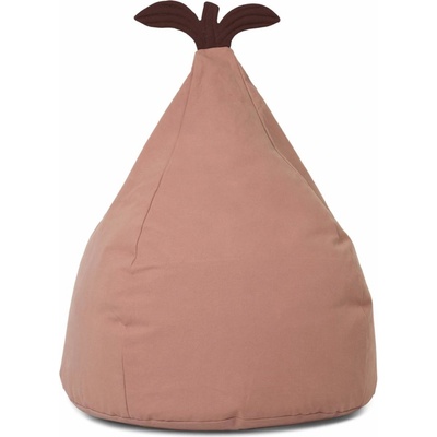 ferm LIVING Sedací vak Pear Dusty Rose, růžová barva, béžová barva, hnědá barva, textil