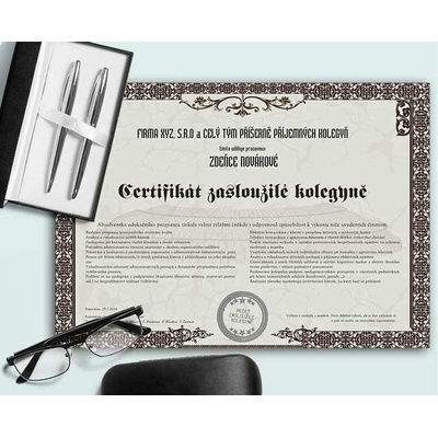 Certifikát pro jakoukoliv příležitost