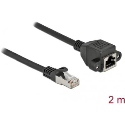 Delock 87002 2m Cat6A S/FTP RJ45 мъжки - RJ45 женски удължителен кабел с ключалка (87002)