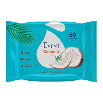 EVENT влажна тоалетна хартия с масло от кокос 60 броя (с87565434)