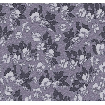 DIMEX ART Луксозна флизелинова тапета сив флорален мотив