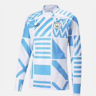 Блуза Puma Manchester City FC Pre-Match Sweatshirt - White blue