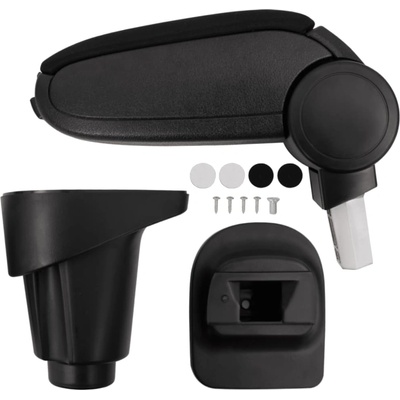 vidaXL Подлакътник за кола черен 14x35x(37-53) см ABS (154669)