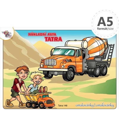 Omaľovánka A5 Tatra nákladná