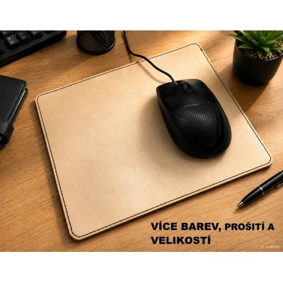 Kožená podložka pod myš - Klasik (MOŽNOST VÍCE BAREVNÝCH VARIANT )