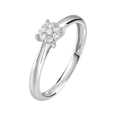 Bliss Златен дамски пръстен с диаманти Bliss 20091819 (20091819)