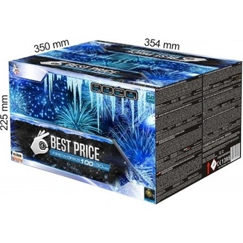 Kompaktní ohňostroj Best Price Frozen 100 ran 30 mm