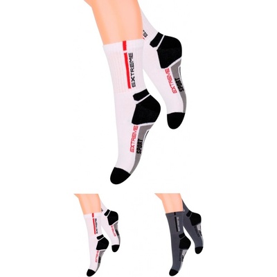 Steven Chlapecké klasické ponožky s nápisem Extreme sport bílá černá
