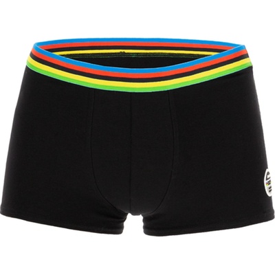 Santini boxerky UCI Rainbow čierna