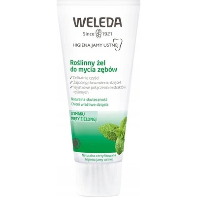 Weleda Rastlinný gél na umývanie citlivých zubov a ďasien Bez fluóru 75 ml