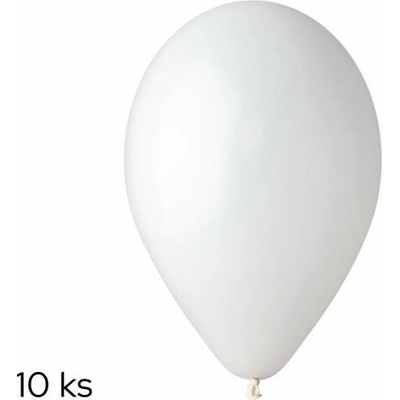 Balónky 10ks OBYČ. bílé