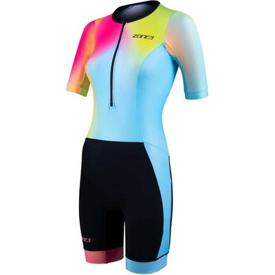 ZONE3 Activate+ Short Sleeve Trisuit Neon/Black dámsky