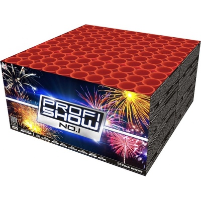 Kompaktní ohňostroj 100 ran 25 mm Profi show no.1