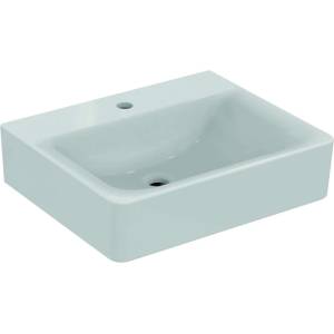 Ideal Standard Connect - Умивалник Cube 55x46x18 см, с 1 отвор за смесител, с Ideal Plus, бял E8113MA (E8113MA)