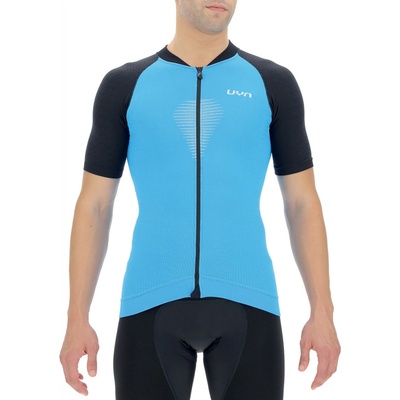 UYN Granfondo OW Biking Shirt Short Sleeve Danube Blue/Blackboard pánsky