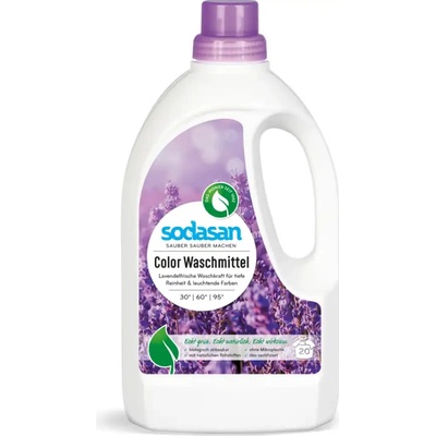 Sodasan tekutý prací prostředek na barevné prádlo Color levandule 1,5 l
