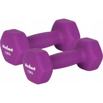 Rebel Neoprenové činky 2 x 2,5 kg 2 ks