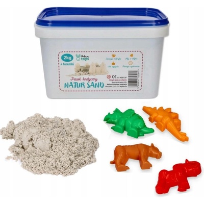 Adam Toys Kinetický písek 2kg +foremky Sada