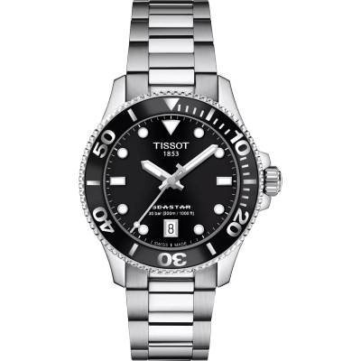Tissot Мъжки часовник Tissot Seastar 1000 36mm 120.210. 11.051. 00, Сив / Черен (TIS120.210.11.051.00)