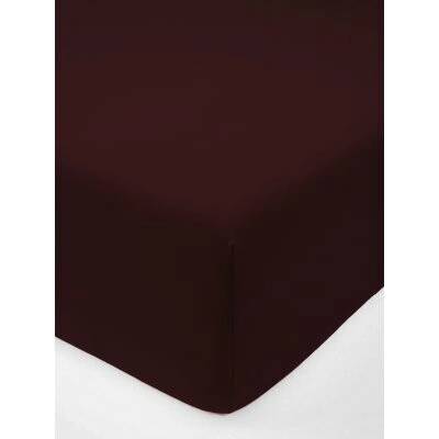 MKLuzkoviny.cz Jersey prostěradlo s elastanem deluxe vínově červené 140x200