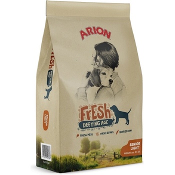 ARION Fresh Adult Senior Light - Пълноценна суха храна за възрастни кучета и кучета с наднормено тегло, 12 кг