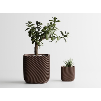 Кашпа Malibu тъмнокафяв мат