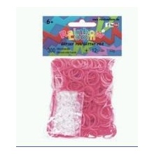 Rainbow Loom® Original-gumičky třpytivé - červená