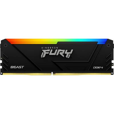 Памет Kingston FURY Beast Black RGB 16GB DDR4 3600MHz CL18 (KF436C18BB2A-16)