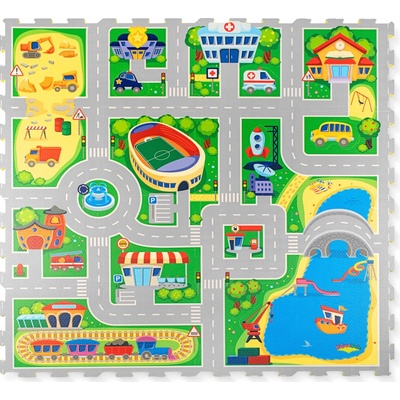 Hakuna Matte Hracia podložka Puzzle Mesto