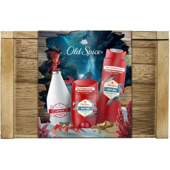Old Spice Deep Sea Подаръчен комплект, с дървена кутия, 3 части