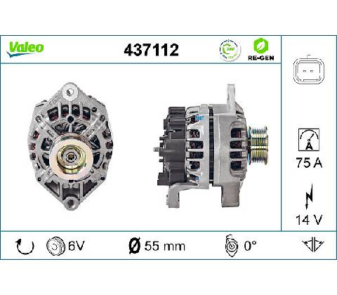 Alternátor VALEO 437112