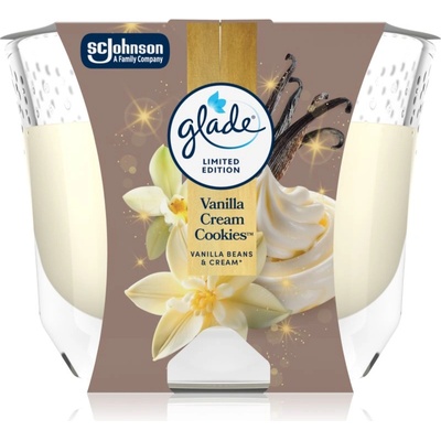 Glade Vanilla Cream Cookies ароматна свещ 204 гр