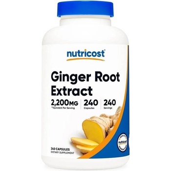 Nutricost Ginger Root Extract, 2200 mg, 240 капсули, Nutricost (57358 (141101) NC)