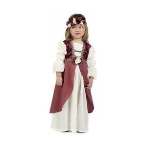 Limit Costumes Маскировъчен костюм за деца Limit Costumes Clarisa Средновековна дама 2 Части Размер 3 години