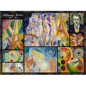 Grafika Art Puzzle - Puzzle Robert Delaunay - Collage - 2 000 piese