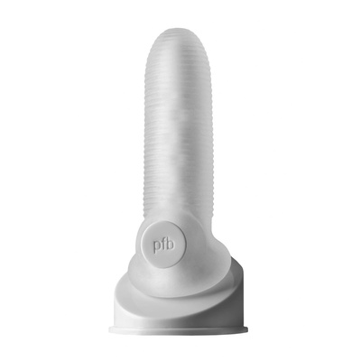 Perfect Fit Fat Boy Micro Ribbed Sheath - Dildo - 6 / 14 cm