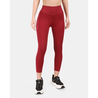 Dámské fitness legíny Kilpi RIVIAN-W tmavě červená