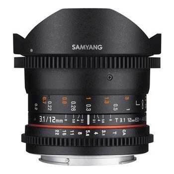 Samyang 12mm T3.1 VDSLR ED AS NCS FishEye MFT