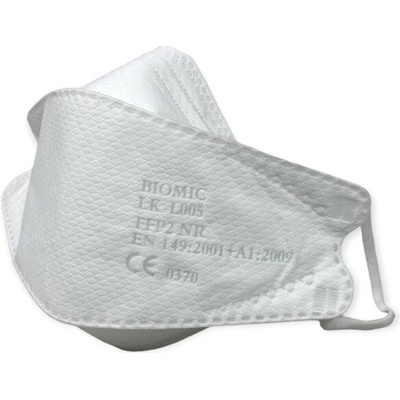 Biomic respirátor FFP2 bielý 20 ks