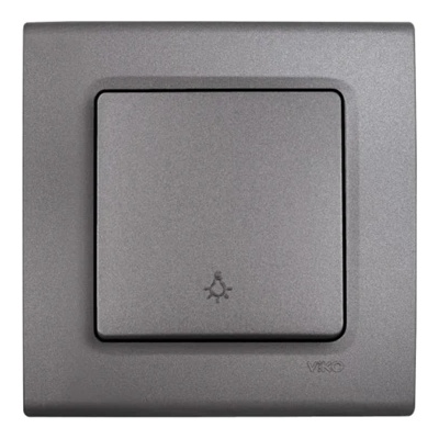 Panasonic БУТОН СТЪЛБИЩЕН VIKO LIn Life 90402003 СИВ (90402003)