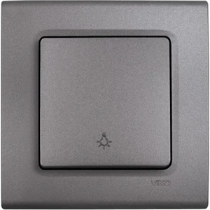 Panasonic БУТОН СТЪЛБИЩЕН VIKO LIn Life 90402003 СИВ (90402003)